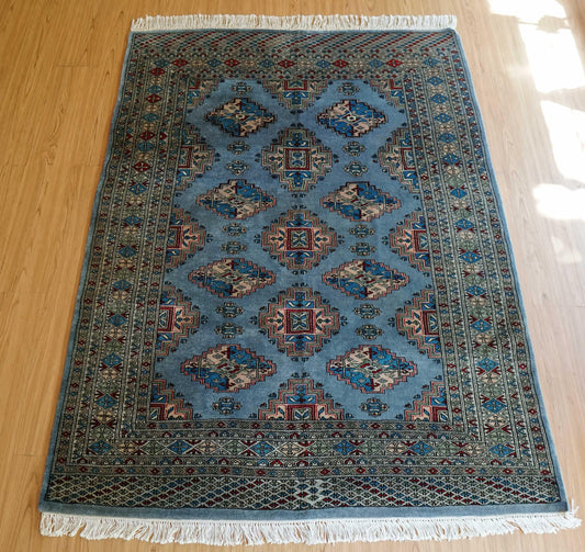  パキスタン手織り絨毯 トライバルラグ　ペルシャ絨毯 171×121cm