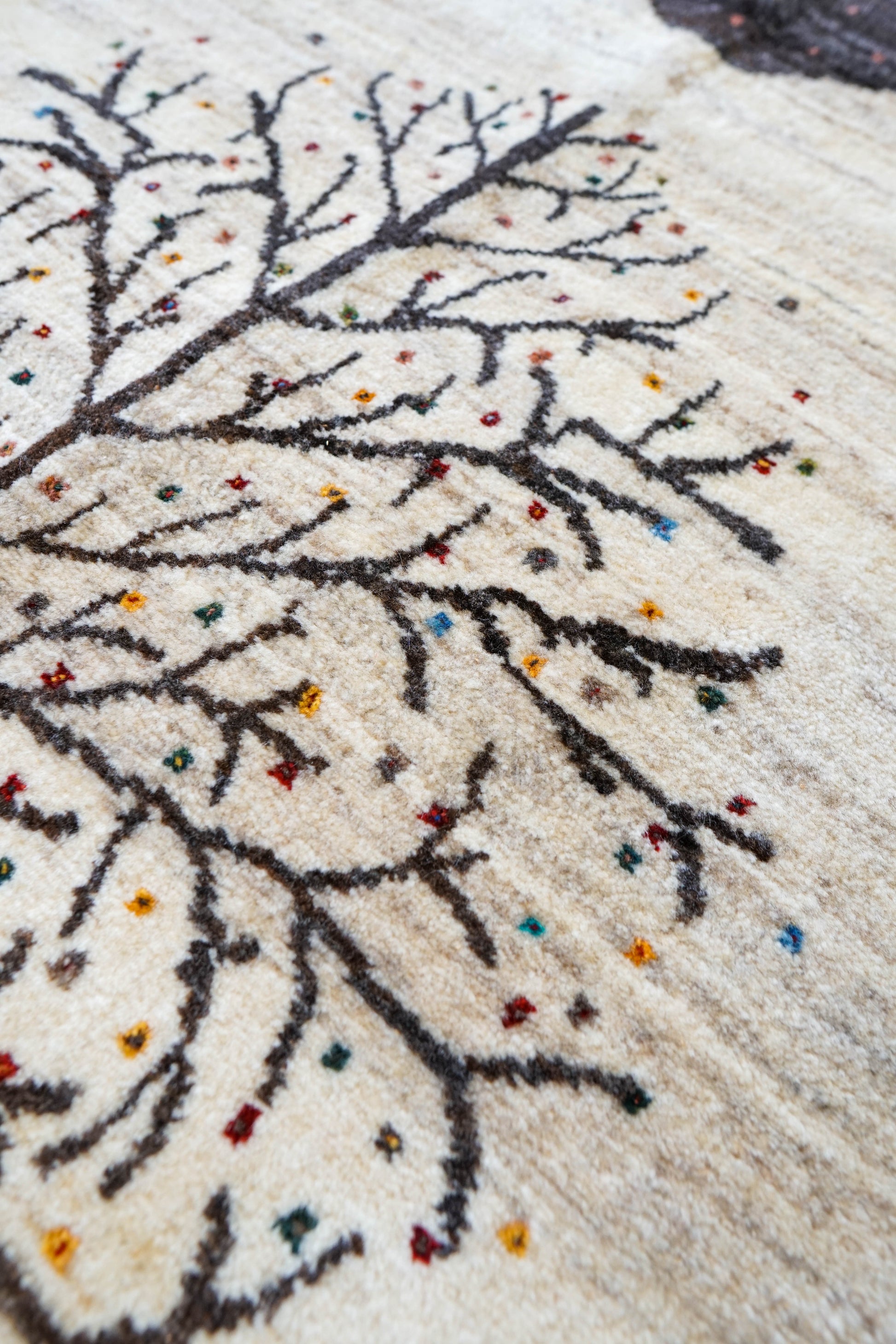  ペルシャギャッベ 手織り カシュクリギャベ 141×86cm