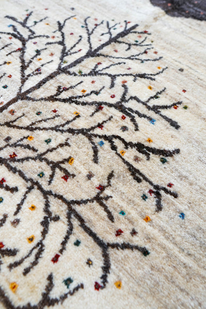  ペルシャギャッベ 手織り カシュクリギャベ 141×86cm