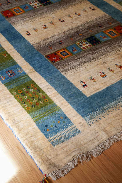 Collection ペルシャ手織りギャッベ 200×159cm -19508