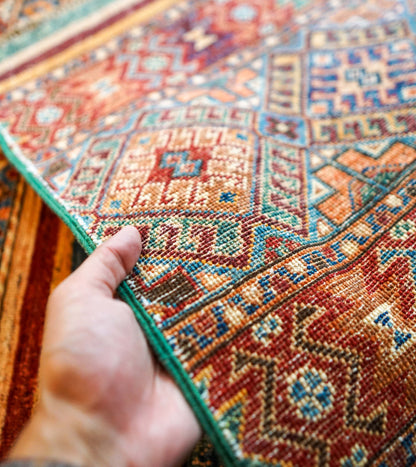 Collection アフガニスタン ガズニーウール 絨毯 206×145cm　トライバルラグ