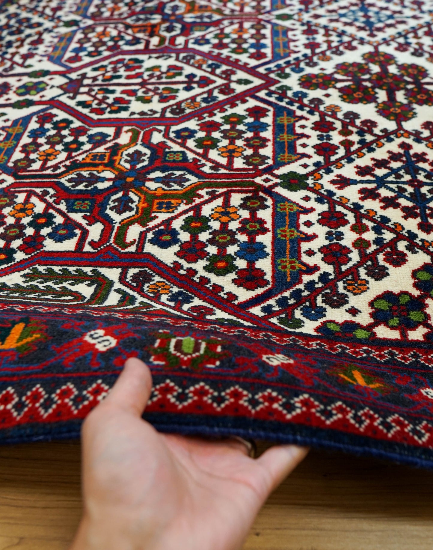 手織りペルシャ絨毯 メイメ産 オールド157×110cm