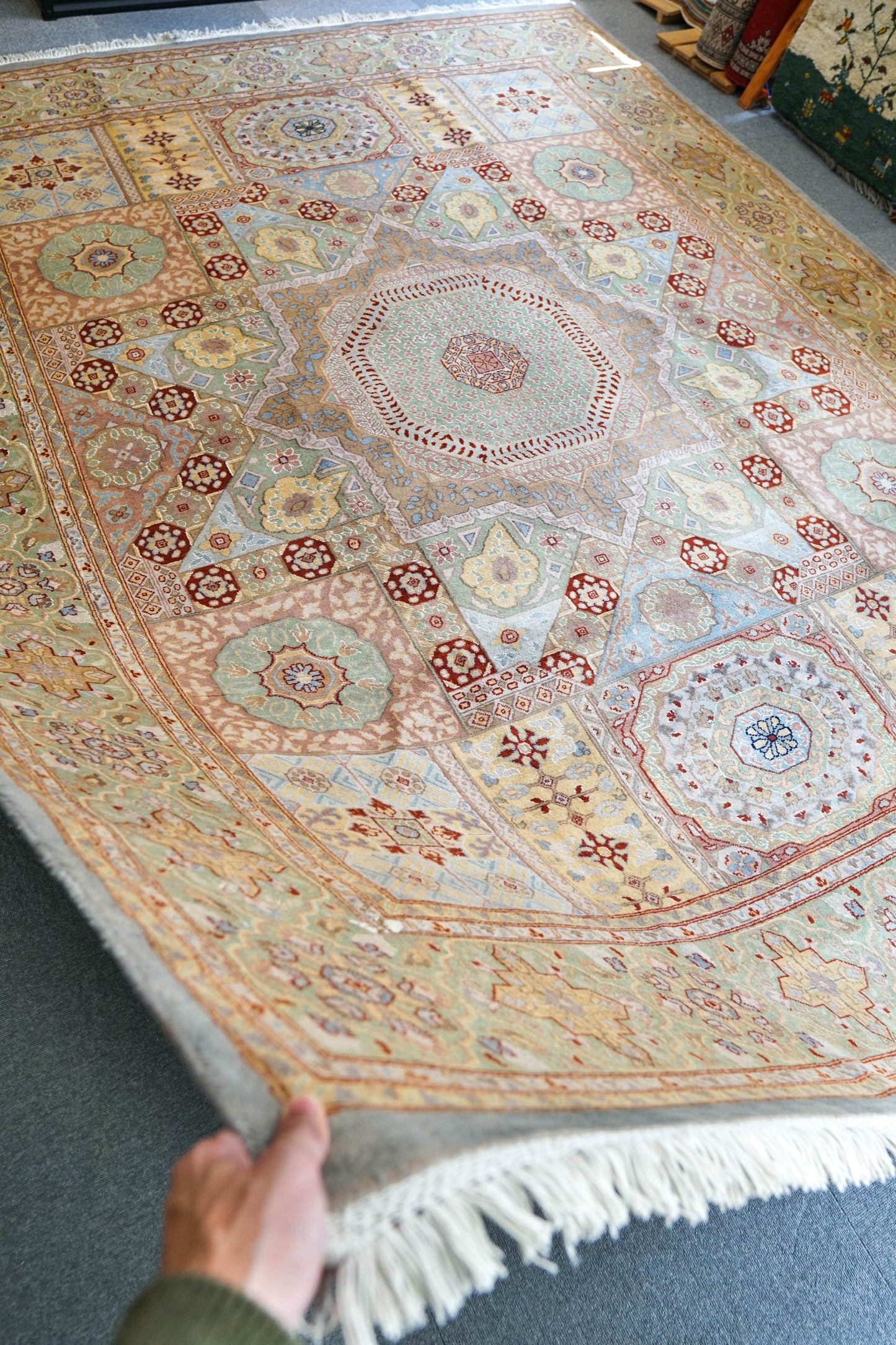 Collection 314×240cm パキスタン手織り絨毯｜マムルーク様式 ダブルノットの上質な