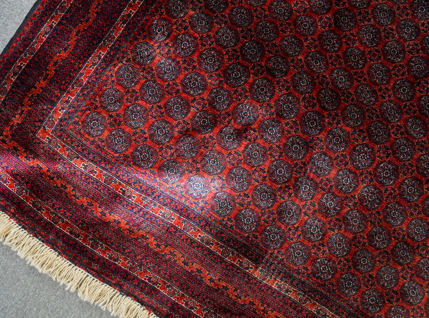 190×152cm アフガニウタン 手織り絨毯 ホジャロシュナイ Decorworks