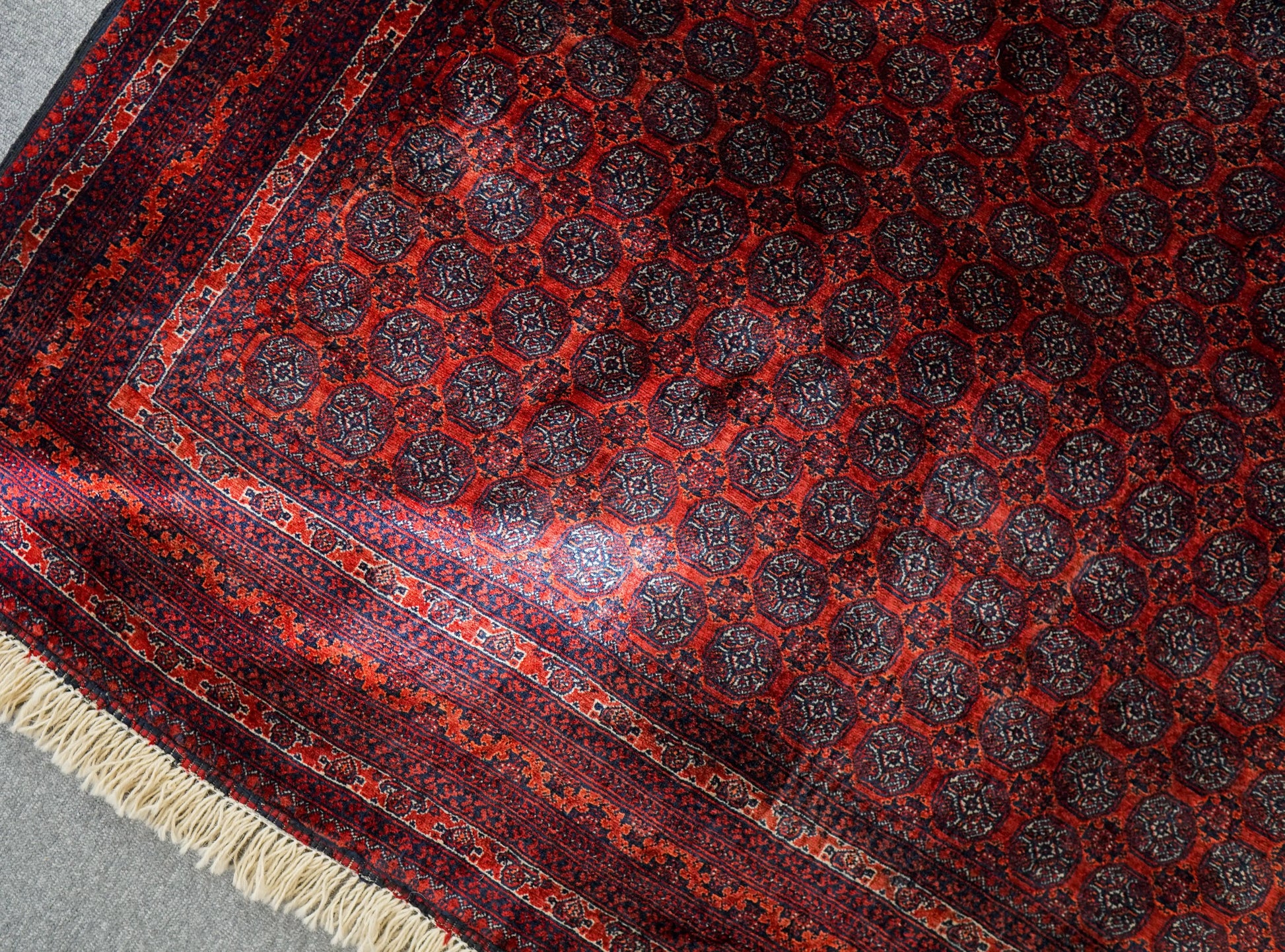 190×152cm アフガニウタン 手織り絨毯 ホジャロシュナイ Decorworks