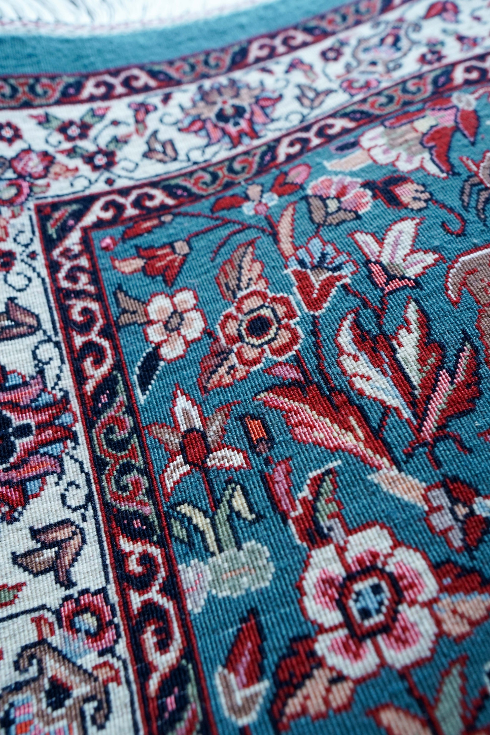 ペルシャ絨毯 アフシャル・ビジャー (afshar bijar) 130×84cm モハマドイアン工房 シカールガー（shikargah） 手織り ウール＆シルク