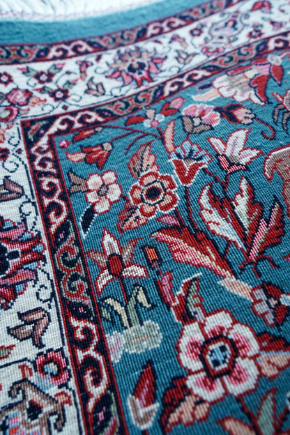  ペルシャ絨毯 アフシャル・ビジャー (afshar bijar) 130×84cm モハマドイアン工房 シカールガー（shikargah） 手織り ウール＆シルク