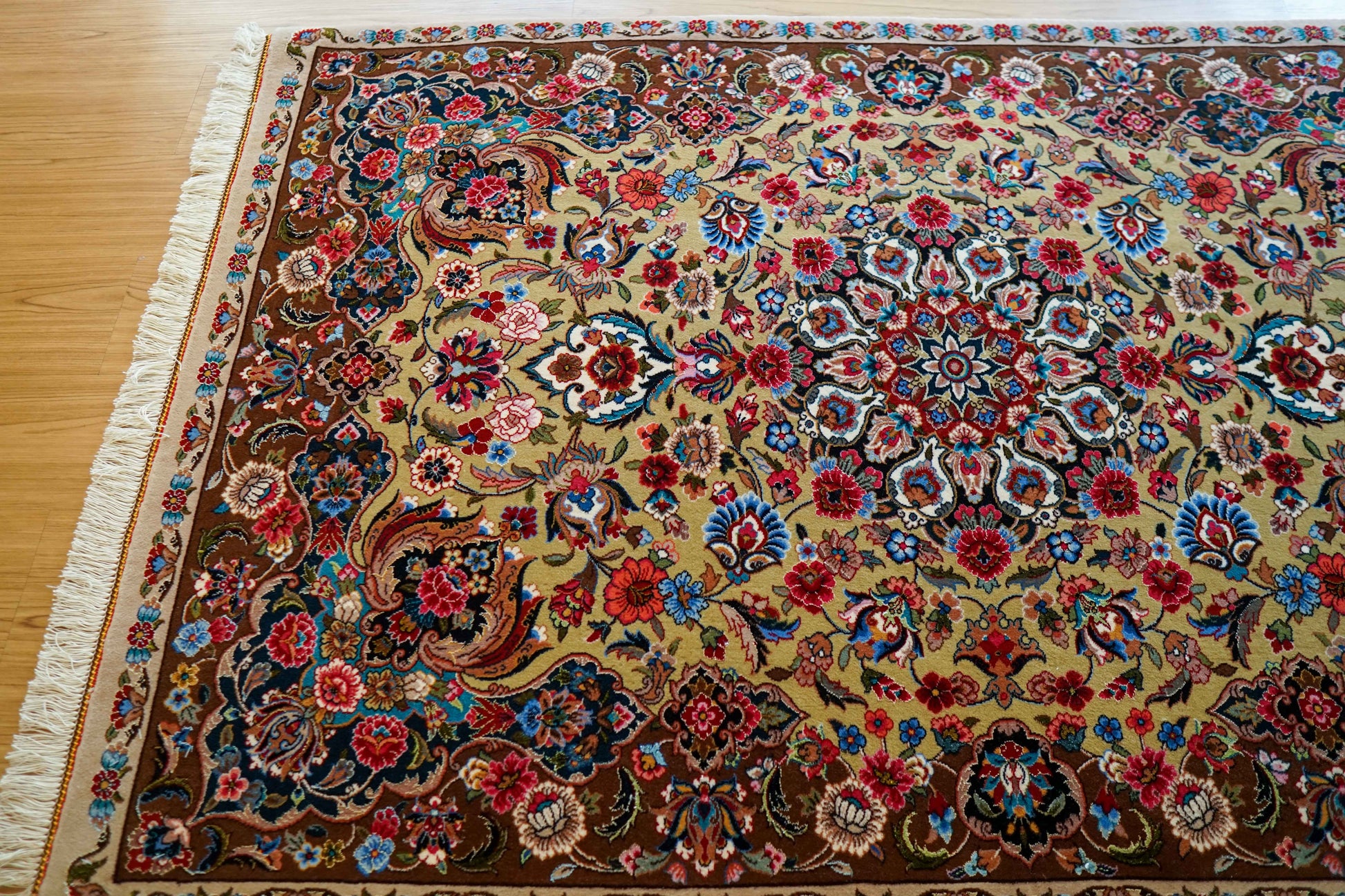  ペルシャ絨毯 イラーム産 約162×104cm｜コルクウール＆シルク