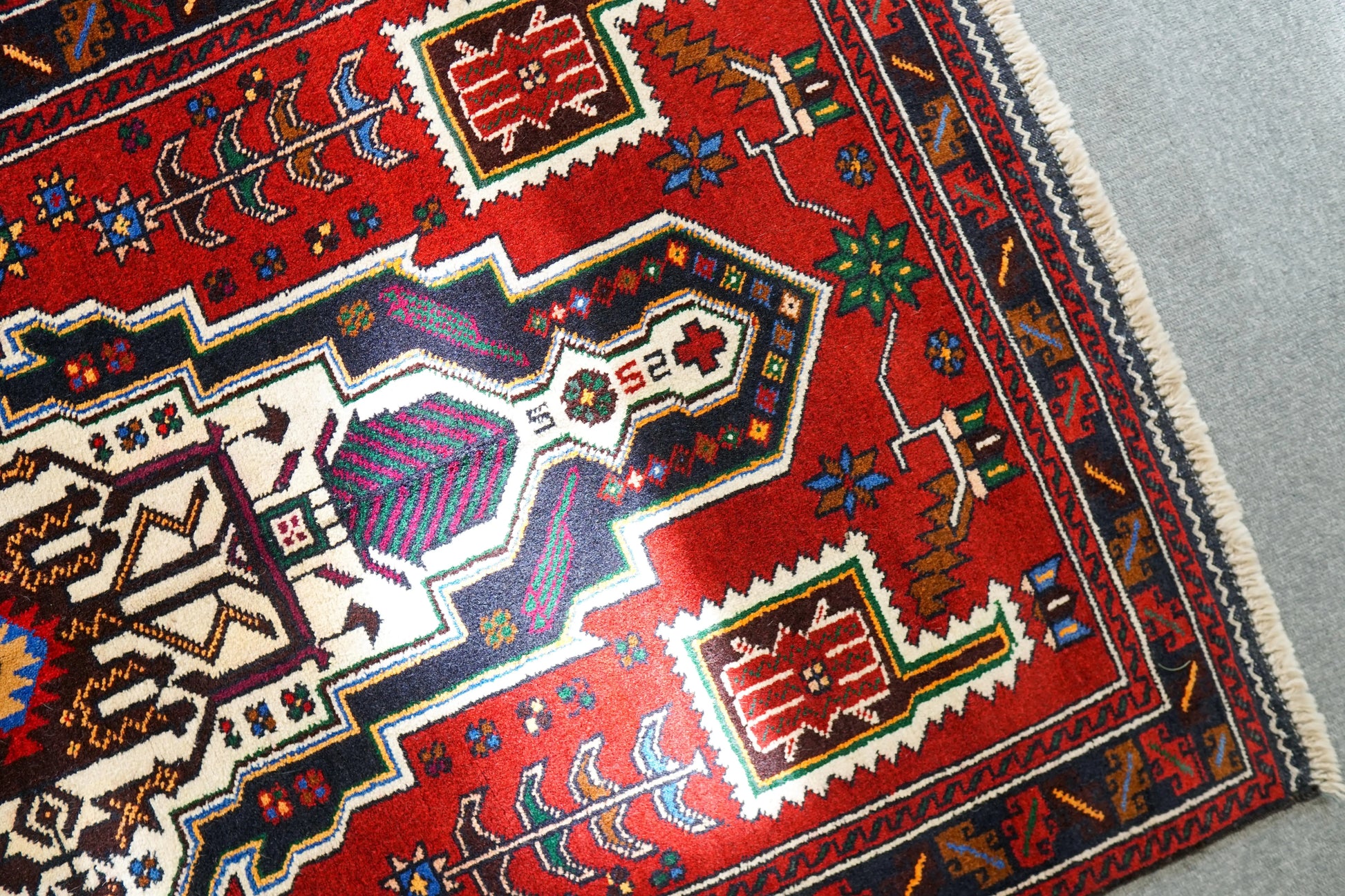 163×95cm ペルシャ 絨毯 バルーチ 手織り トライバルラグ Decorworks