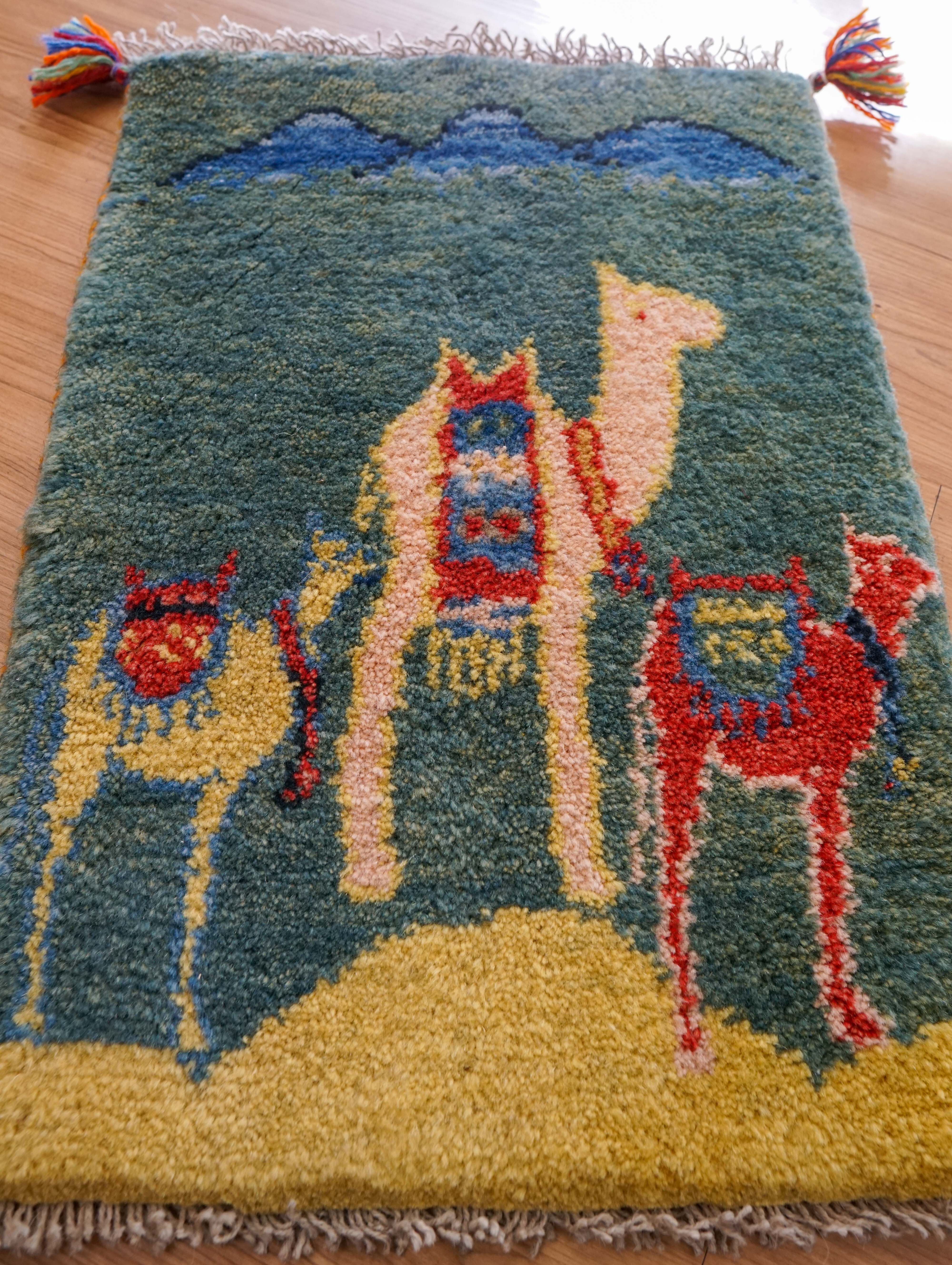 60×40cm ペルシャ絨毯 手織りギャッベ ペルシャギャッベ 60×40cm – Decorworks