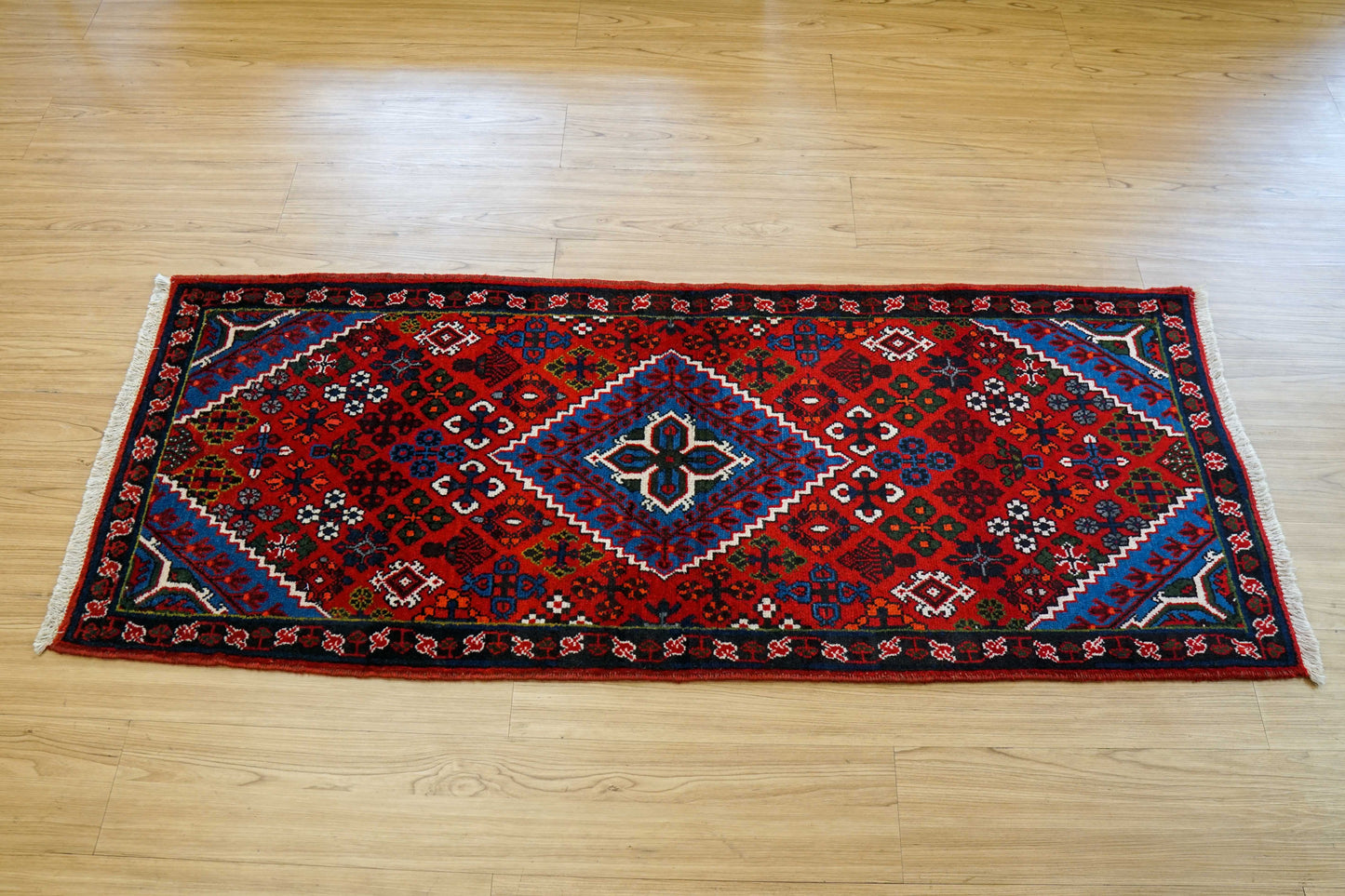  手織りペルシャ絨毯 オールド メイメ産 ランナー 155×59cm｜トライバルラグ