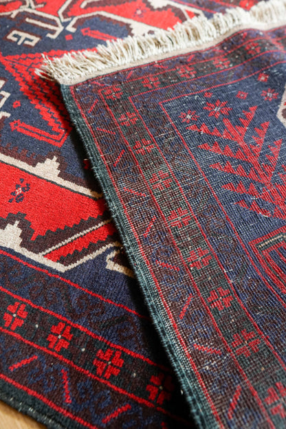  vintageペルシャ絨毯 バルーチ トライバルラグ 150x83cm