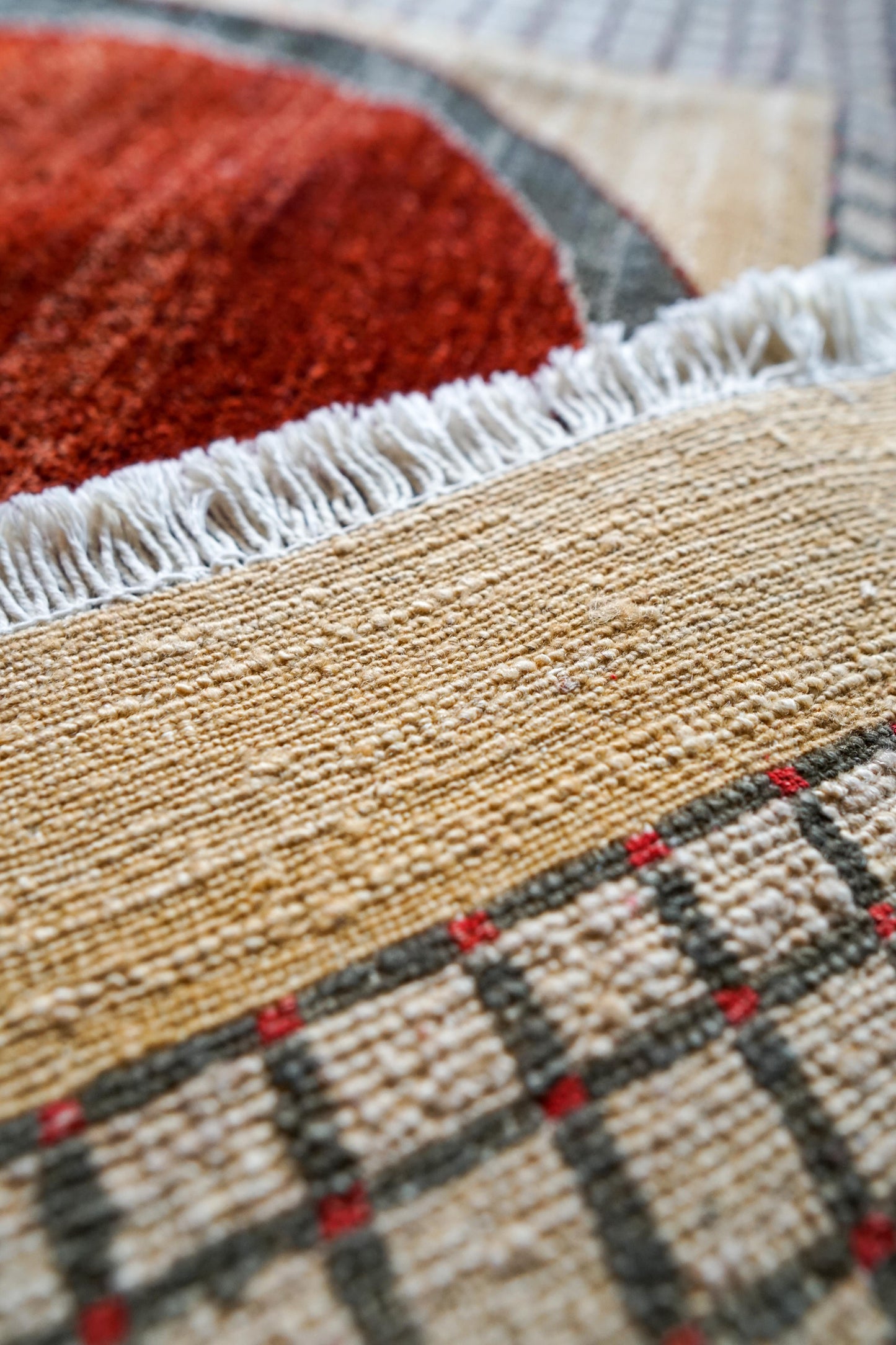  ガズニウール手織りギャッベ ラグ ギャベ 180cm×130cm  ペルシャ絨毯