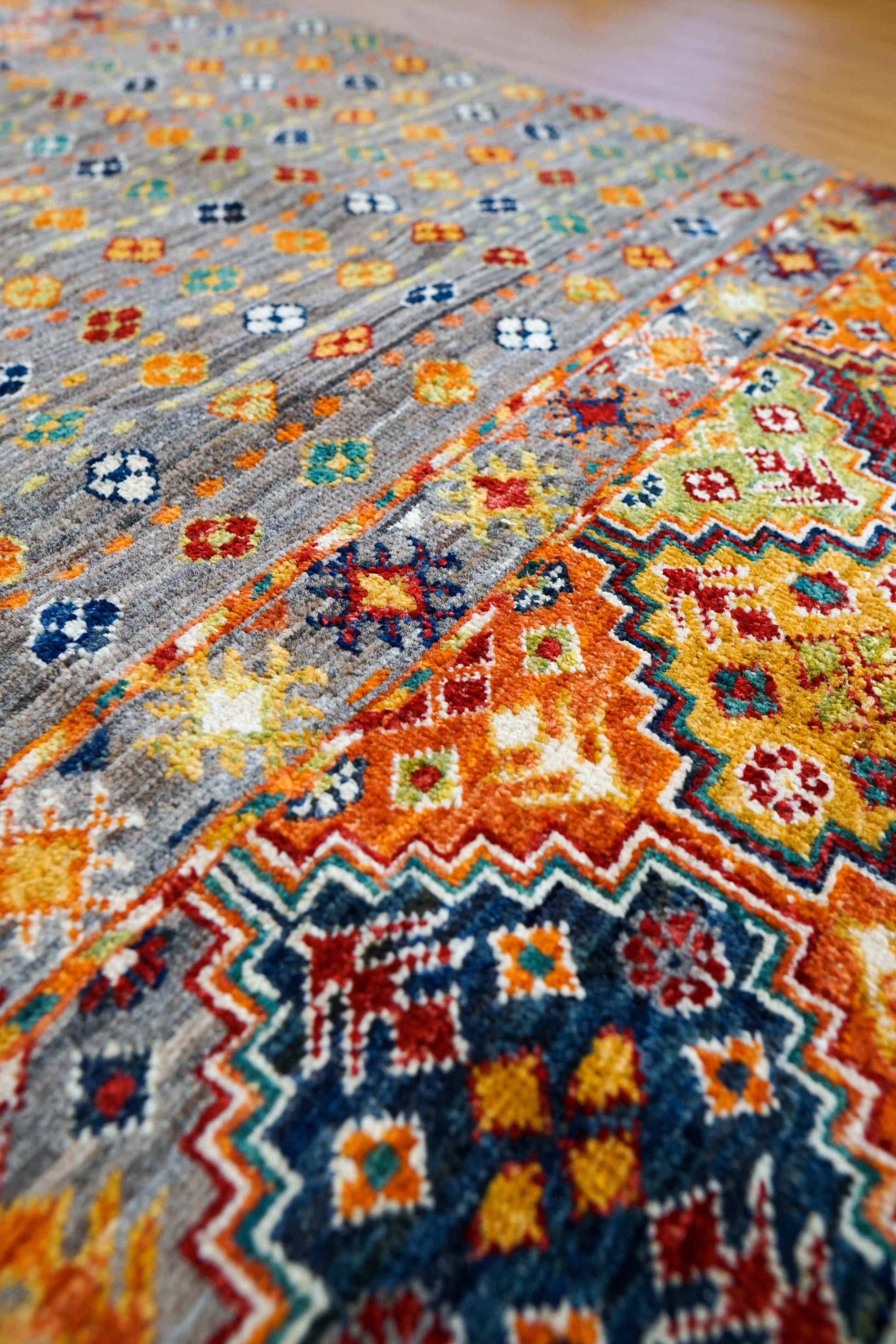  アフガニスタン手織り絨毯 151×97cm ガズニー トライバルラグ