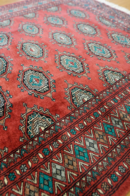  200×126cm パキスタン手織り絨毯