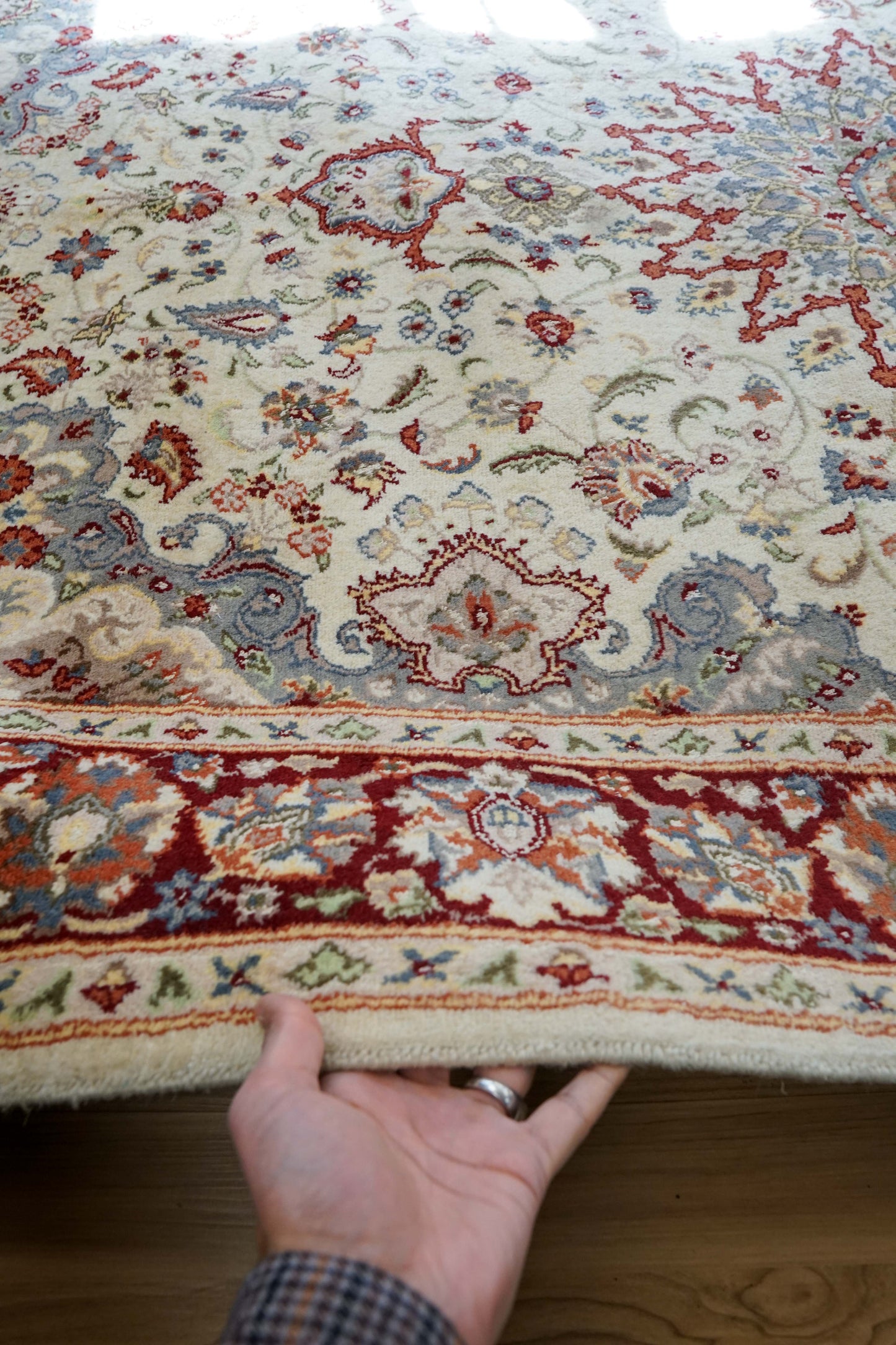  手織りペルシャ絨毯 オリエンタルラグ 228×144cm