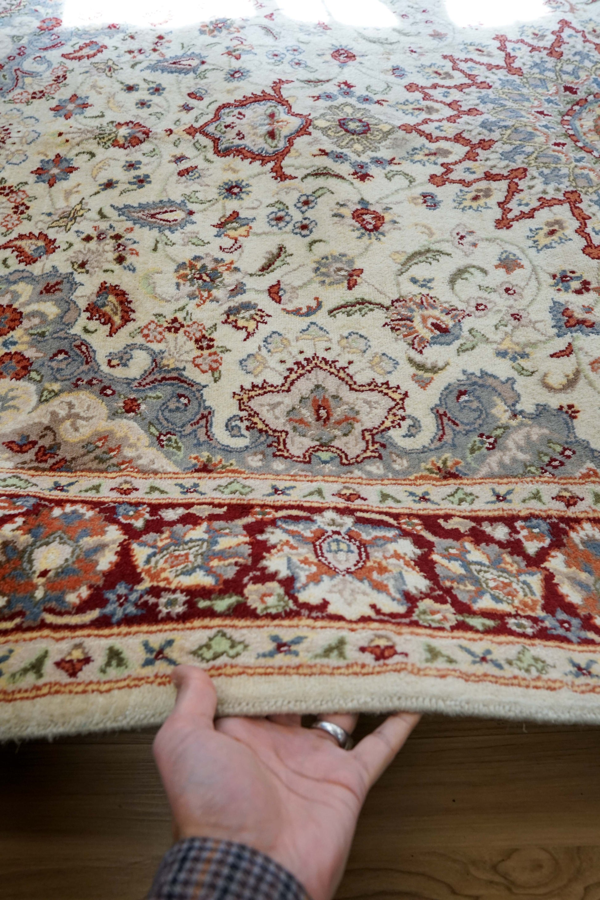  手織りペルシャ絨毯 オリエンタルラグ 228×144cm