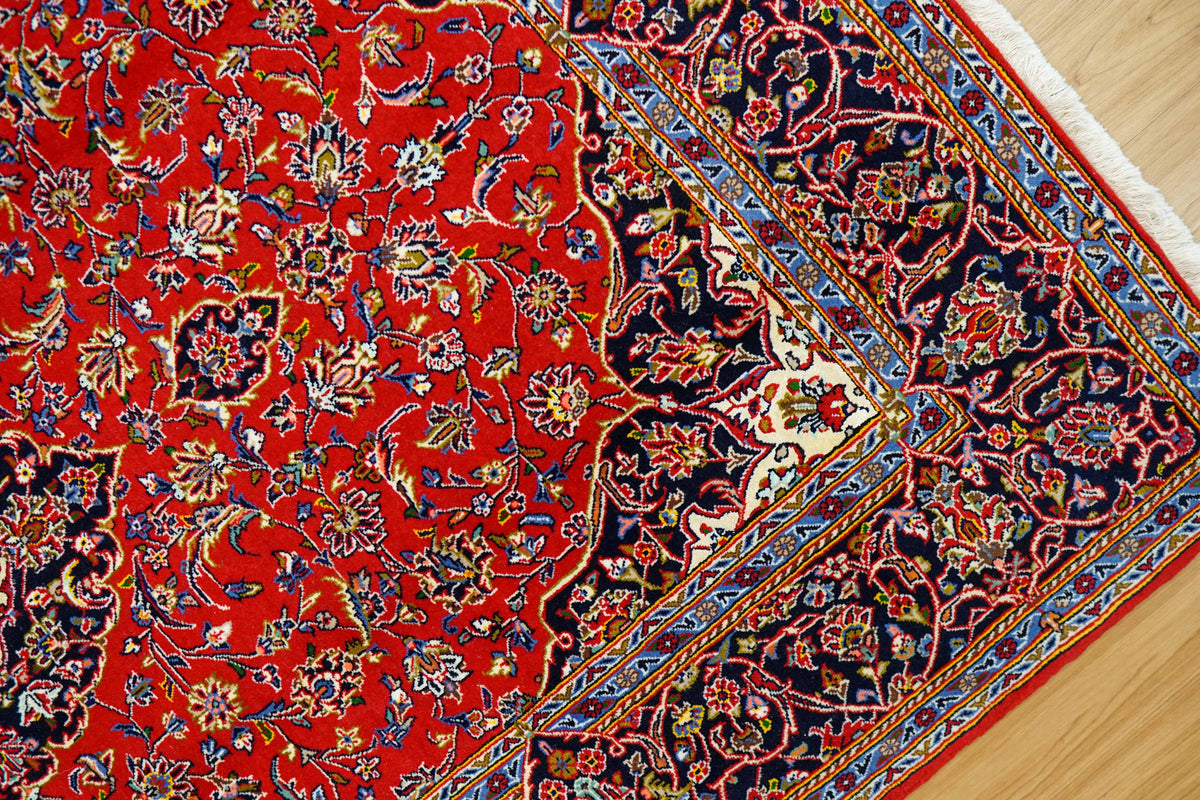  ペルシャ絨毯 カシャーン産 (カシャン) シャドサル工房 225×150cm