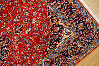  ペルシャ絨毯 カシャーン産 (カシャン) シャドサル工房 225×150cm