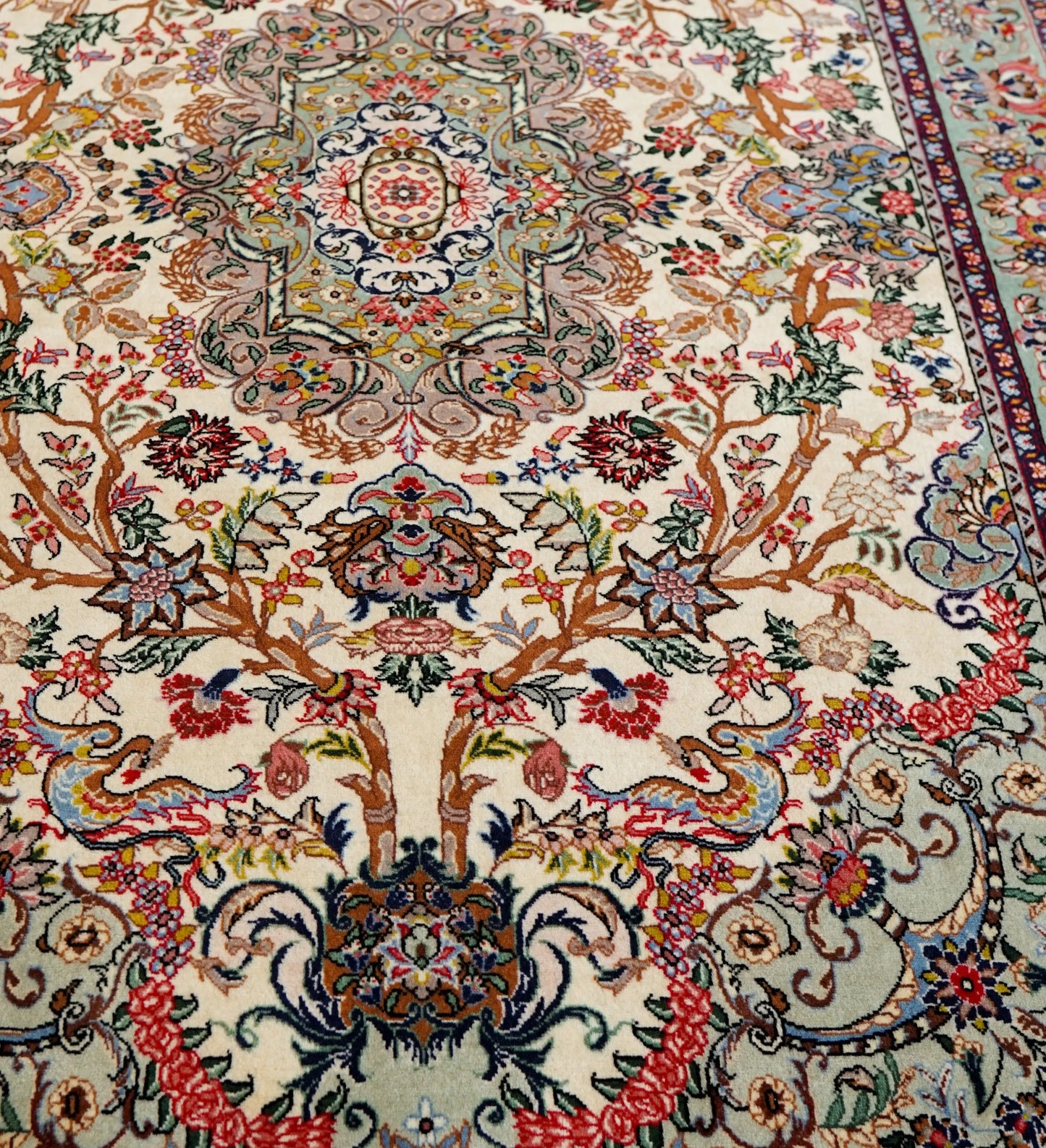 200×135cm　 ペルシャサルーク総手織り絨毯 Decorworks