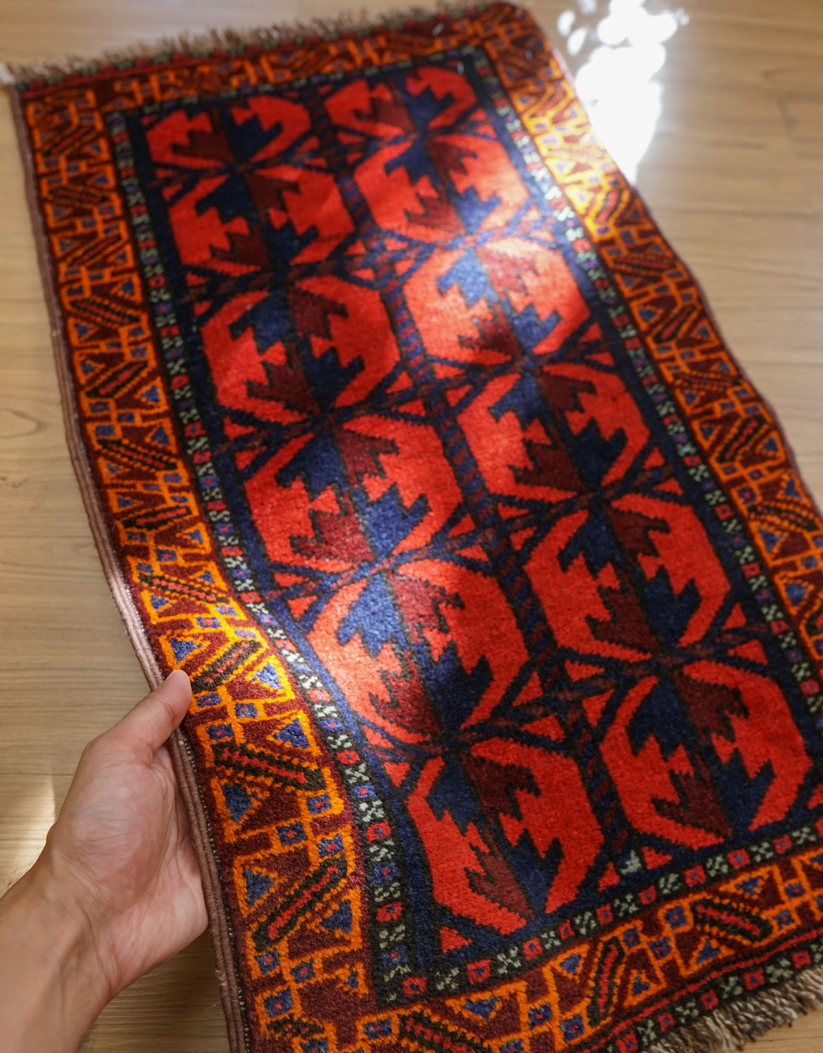  トライバルラグ バルーチ族 82×48cm ヴィンテージ ラグ