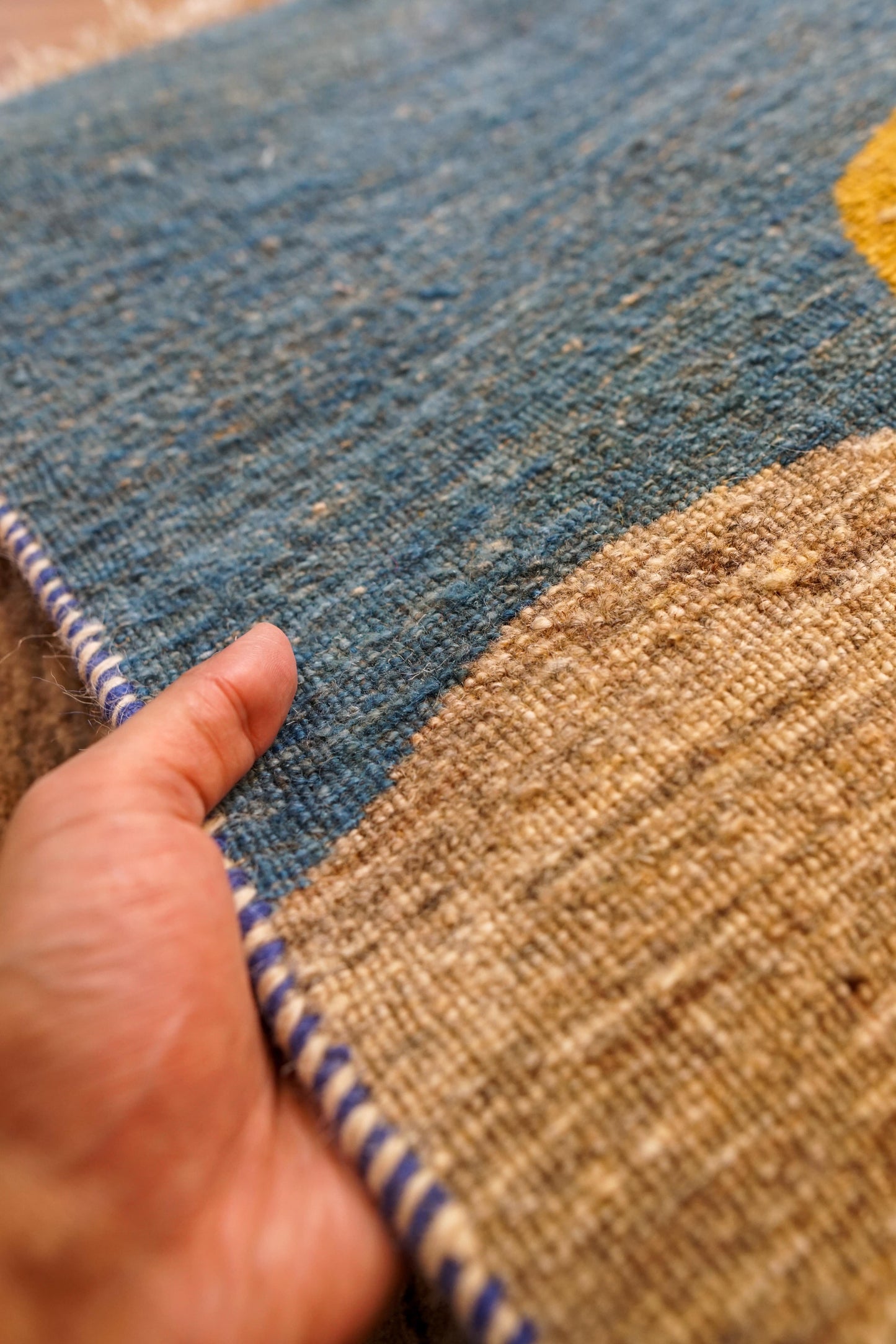 Collection 148×49cm【ペルシャ手織りカシュクリギャッベ] リズ バフト ギャッベ 手織り絨毯