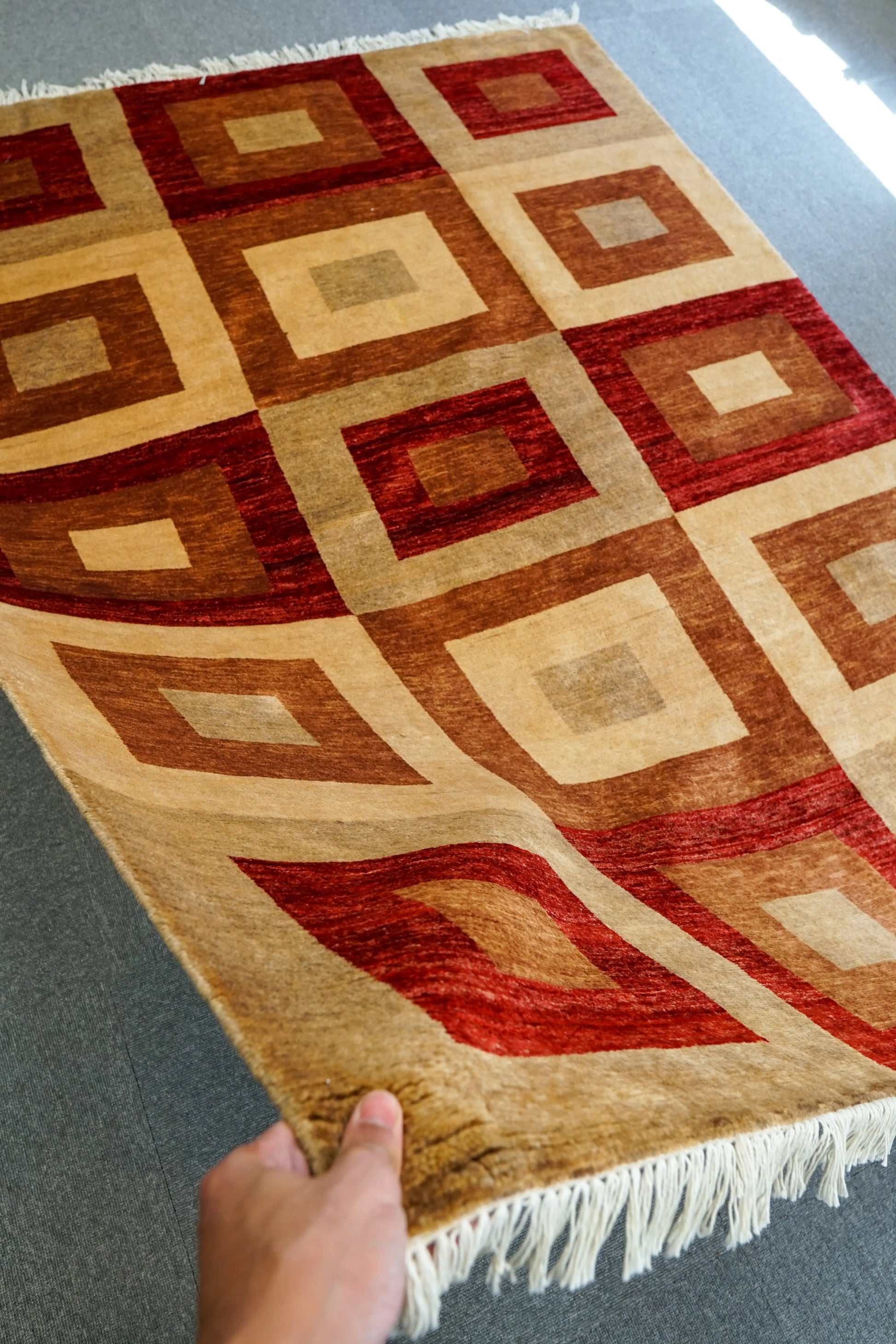 200×146cm  手織り ギャッベ Decorworks