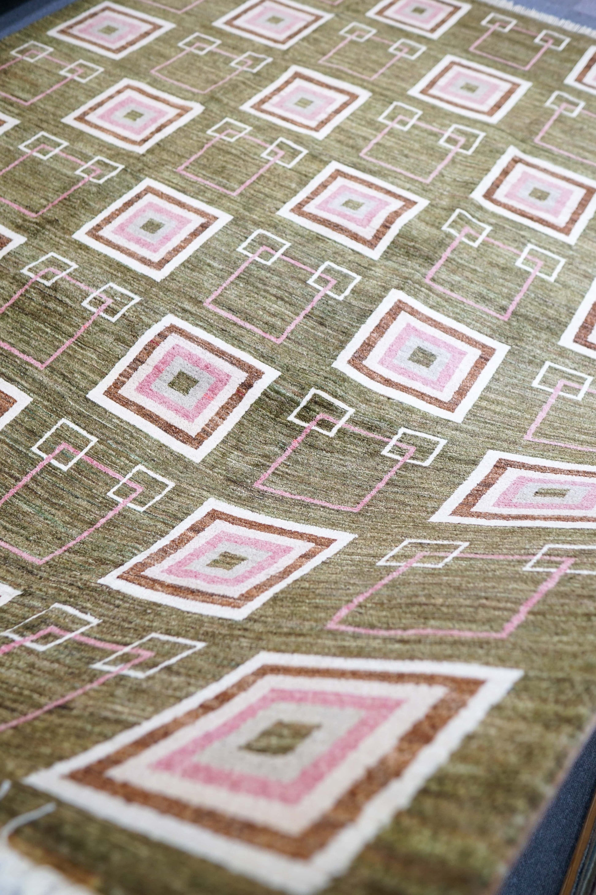  アフガニスタン手織り絨毯 ガズニーウール ギャッベ 310×250cm