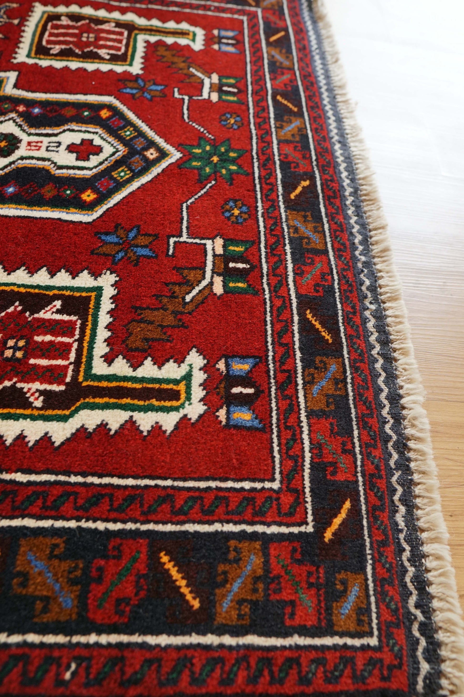  ペルシャ 絨毯 バルーチ 手織り トライバルラグ 163×95cm