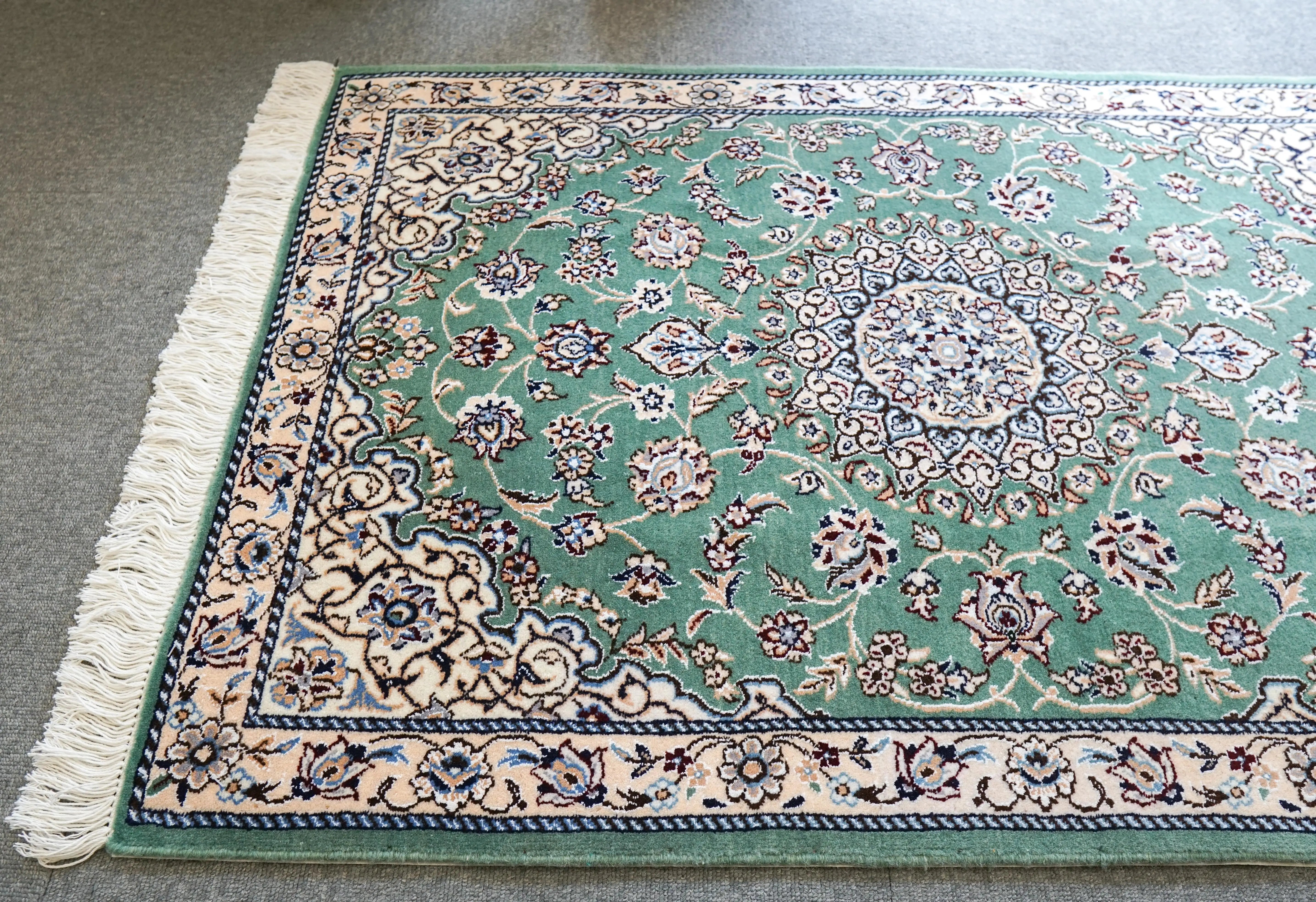 116×78cm ペルシャ手織り絨毯 ナイン産 - Decorworks