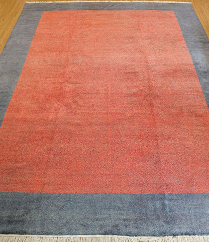 Collection パキスタン手織りギャッベ 303×223cm 高密度ノット仕上げ モダンデザイン ウールラグ