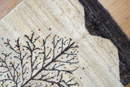  ペルシャギャッベ 手織り カシュクリギャベ 141×86cm