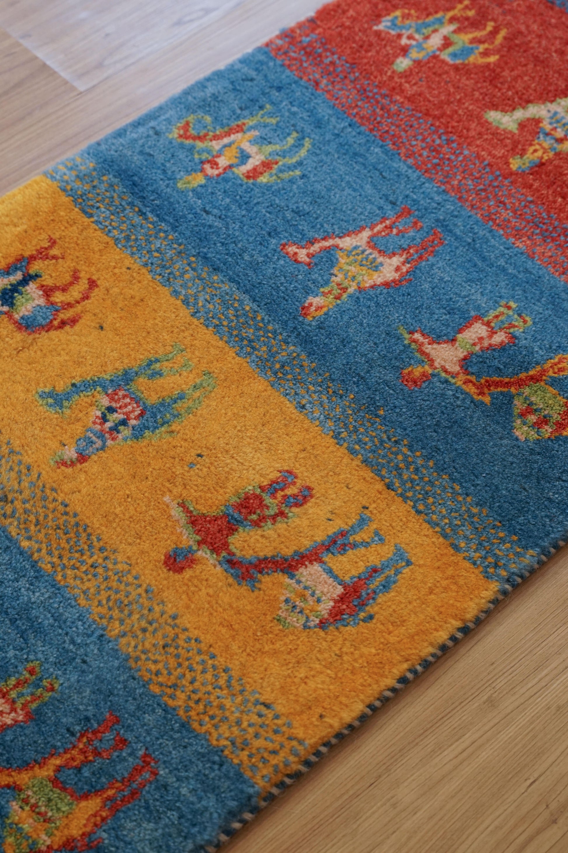 Collection ペルシャ手織りギャッベ ランナー 189×56cm ｜ 遊牧民デザインのウールラグ