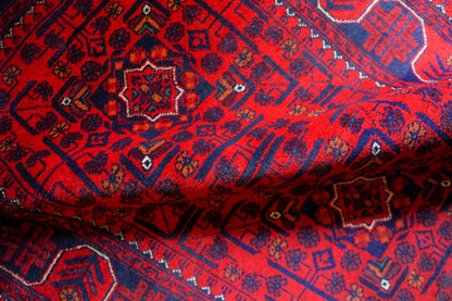  135×81cm アフガニスタン手織り絨毯 カールモハメディ