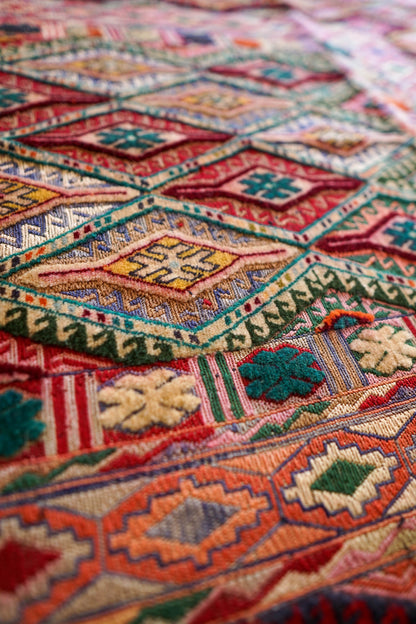 アフガニスタン 手織りマシュワニキリム 180×143cm fine quality