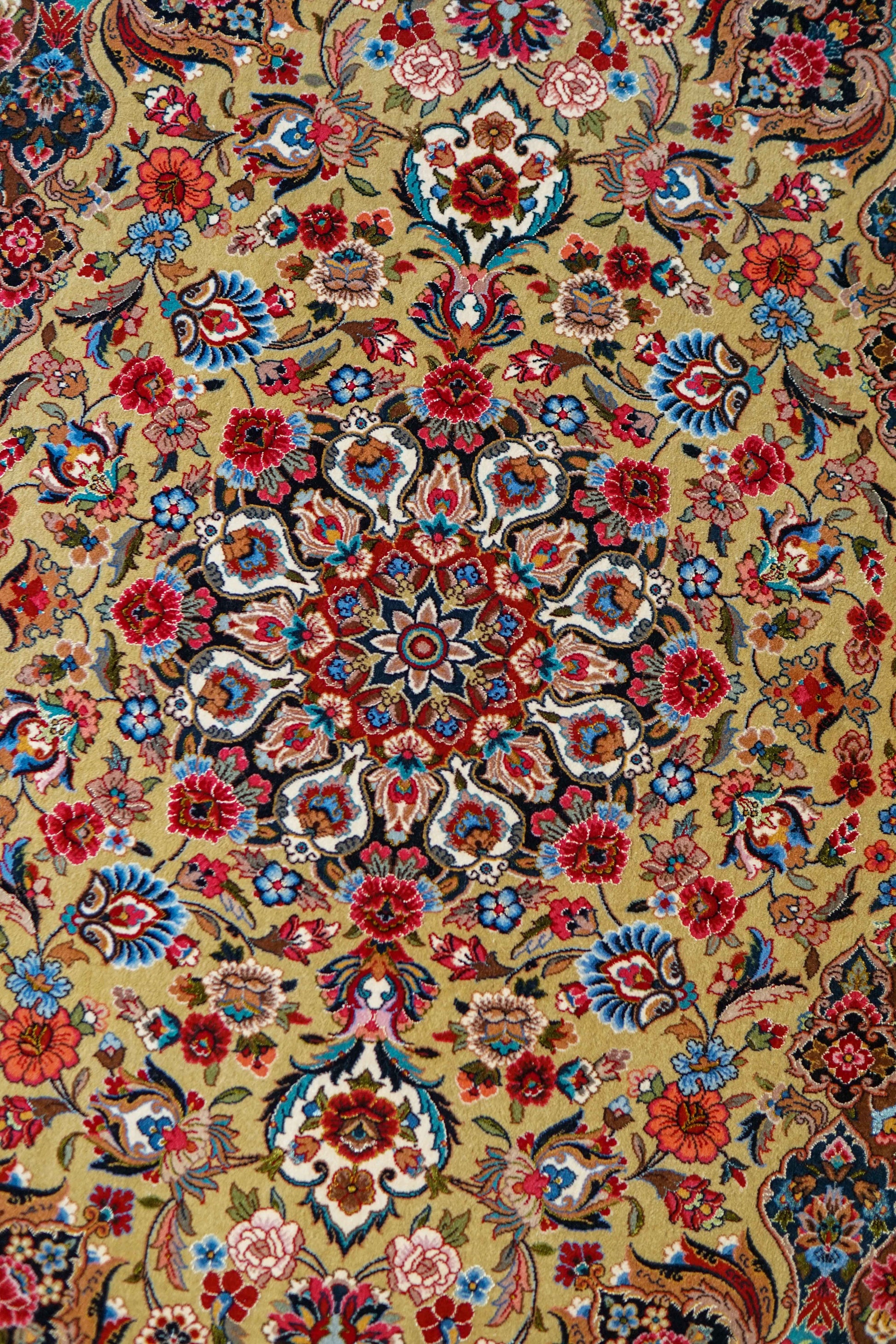 ペルシャ絨毯 イラーム産 約162×104cm｜コルクウール＆シルク