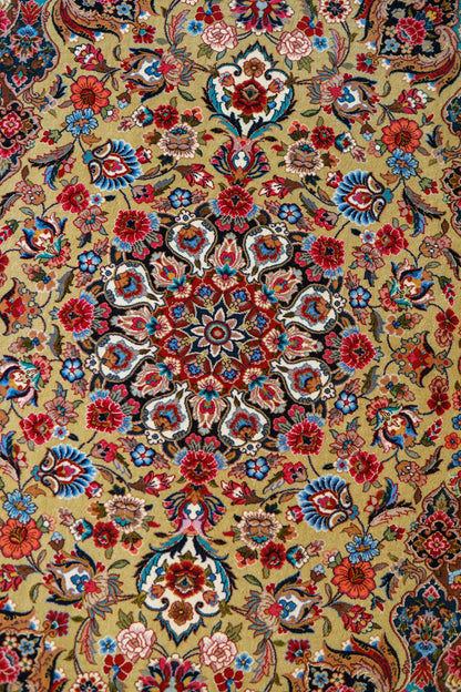  ペルシャ絨毯 イラーム産 約162×104cm｜コルクウール＆シルク