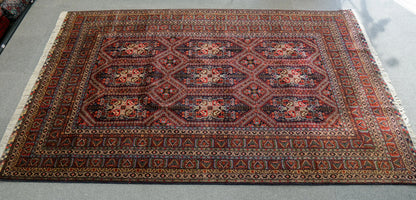 295×195cm アフガニスタン トルクメン　手織り絨毯　 トライバルラグ Decorworks